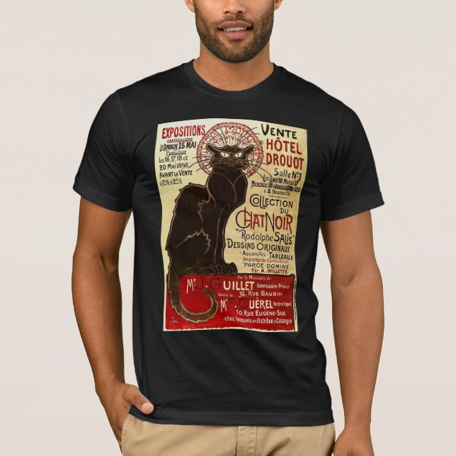 Camiseta Le Chat Noir, Vente Hôtel Drouot Fine (Frente)