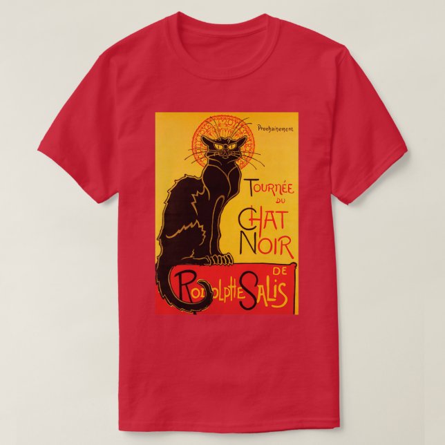 Camiseta Le Chat Noir Vintage (Frente do Design)