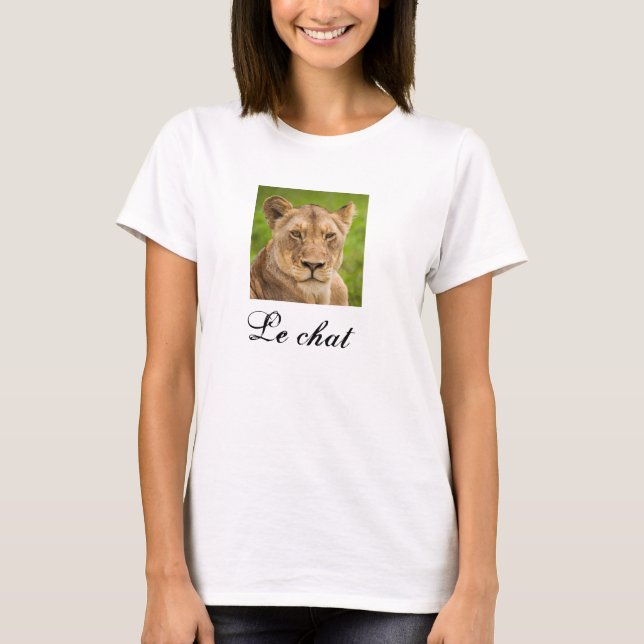 Camiseta Le chat T-shirt (Frente)