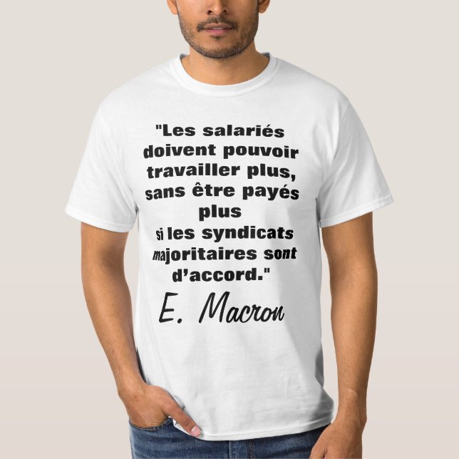 Camiseta Le droit au Travail d'après E. M. - t-shirt (Frente)