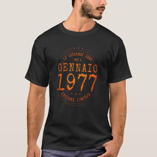 Camiseta Le Leggende Sono Nate nel Gennaio 1977 (Frente)