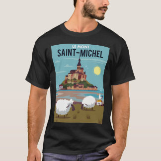 Camiseta Le Mont Santo Michel Poster