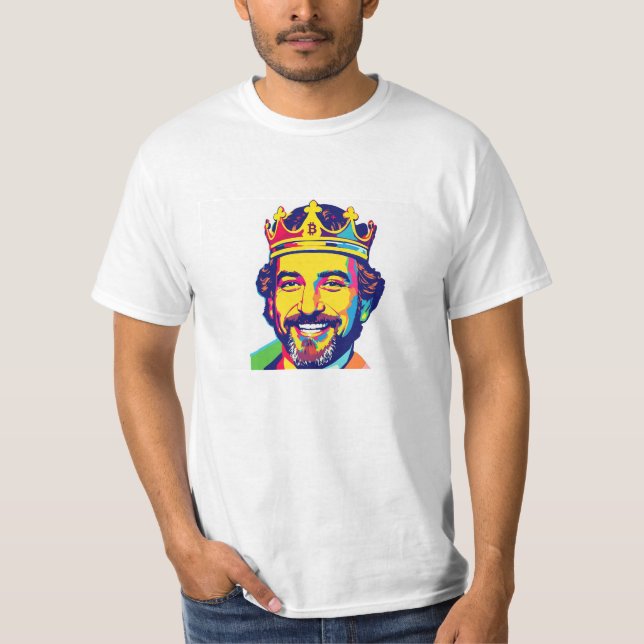 Camiseta Le roi du Bitcoin (Frente)