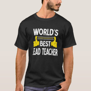 Camiseta Lea de profissão de professor líder mundial