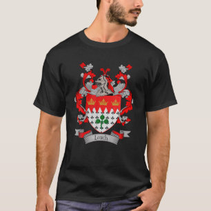 Camiseta Leach Casaco De Braços   Apelido de Leach Family 