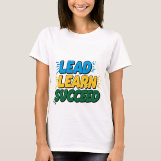 Camiseta "LEAD LEARN SUCESS - Motivational Women's Basic T