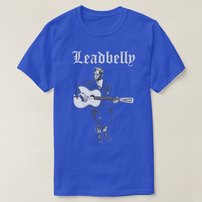 Camiseta Leadbelly, o guitarra gangster (Frente do Design)