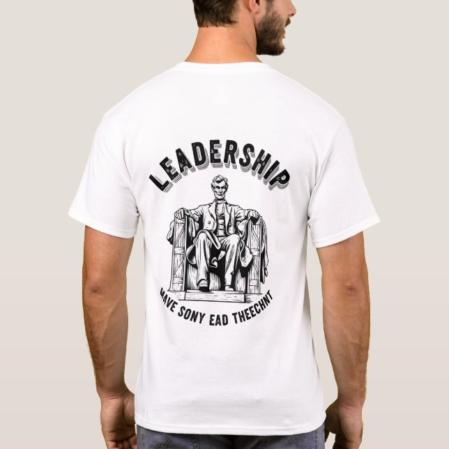 Camiseta Leadership in USA Presidents T-Shirt – Patriotic A (Verso)