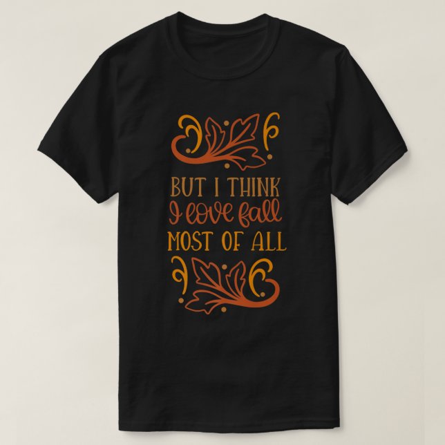 Camiseta Leaf Autumn Tree Orange Fall Leaves (Frente do Design)