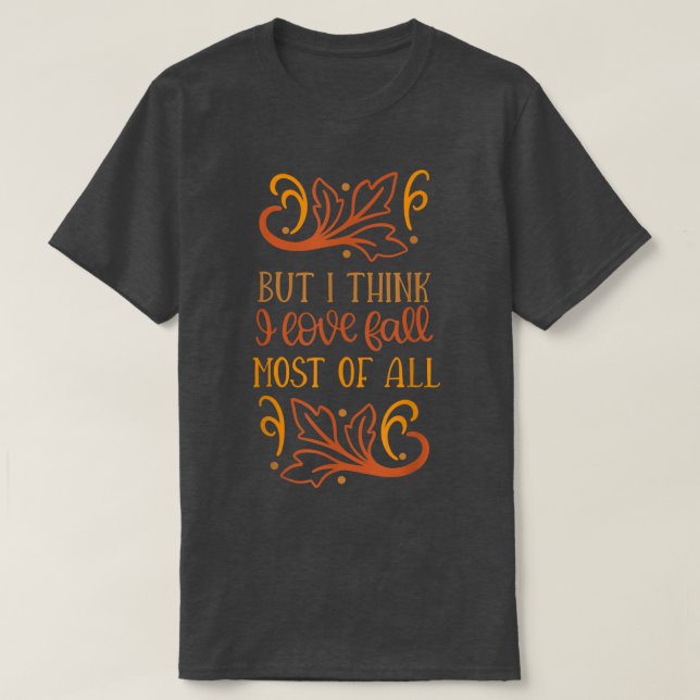 Camiseta Leaf Autumn Tree Orange Fall Leaves (Frente do Design)