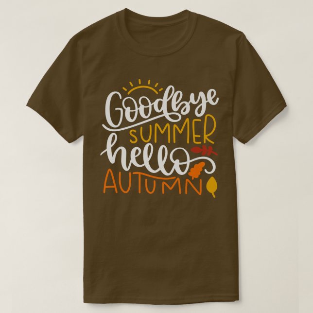 Camiseta Leaf Autumn Tree Orange Fall Leaves Season651 (Frente do Design)