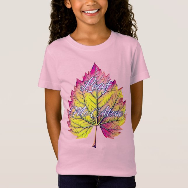 CAMISETA LEAF ME ALONE (Frente)