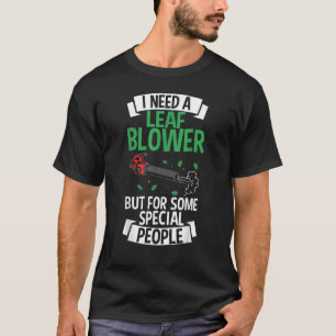 Camiseta Leaf soprando soprador de grama soprando folhas de