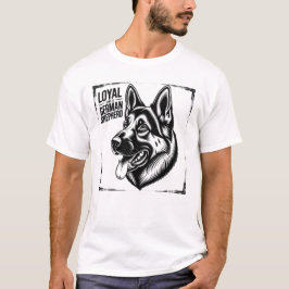 Camiseta Leal Como um Pastor Alemão - Linha de Ama
