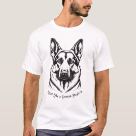 Camiseta Leal Como um Pastor Alemão - Linha de Ama