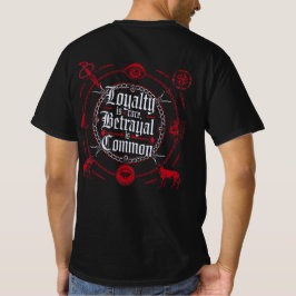 Camiseta Lealdade é Rara, Traição é Comum - Gótica