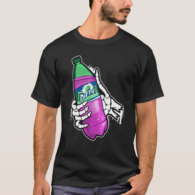 Camiseta Lean Purple Bebida Suja Xícara Dupla Fumaça de Lea (Frente)