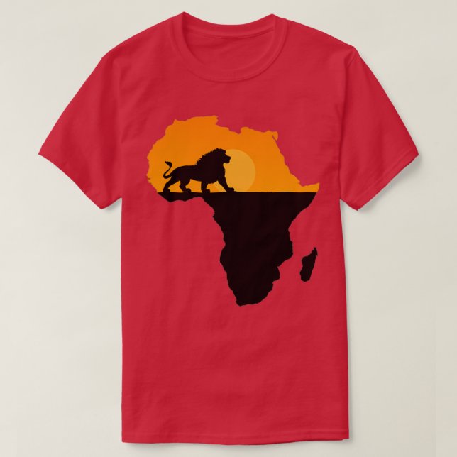 Camiseta Leão Africano (Frente do Design)