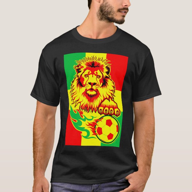 Camiseta Leão africano do futebol (Frente)