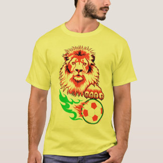 Camiseta Leão africano do futebol