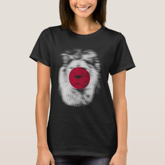 Camiseta Leão alucinante Japão bandeira japonesa EDM raves