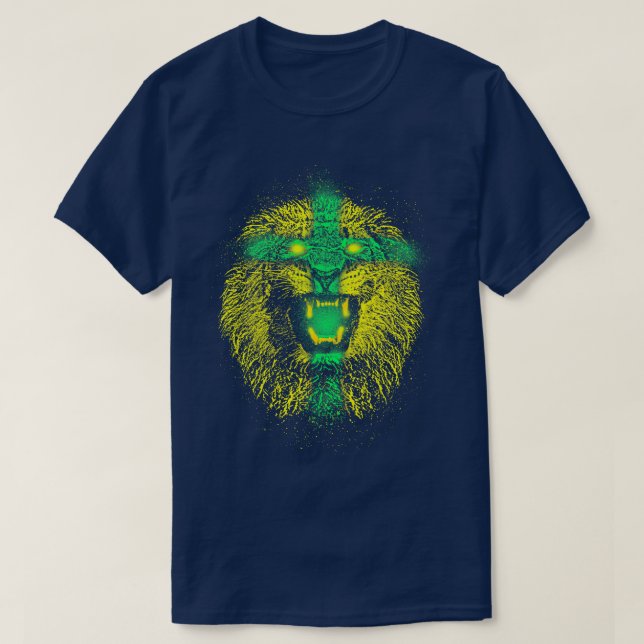 Camiseta Leão amarelo (Frente do Design)