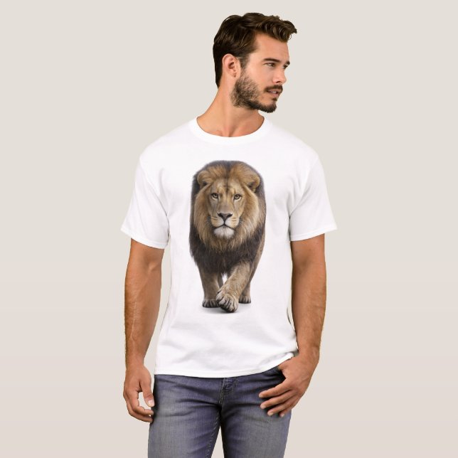 Camiseta Leão Aproximando-se (Frente Completa)