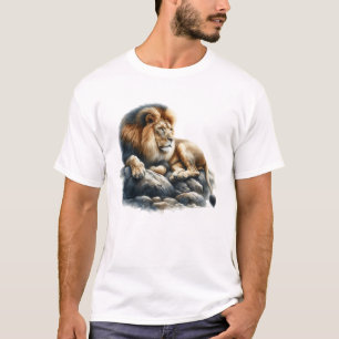 Camiseta Leão Aquarela