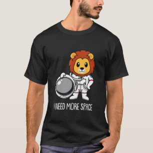Camiseta Leão Astronauta Leoa  Grande Felino Animal Eu Prec