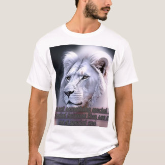 Camiseta leão branco