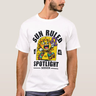 Camiseta Leão: buscador de holofote regido pelo sol