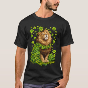 Camiseta Leão Caprichoso com Trevos de Shamrocks Dia de São
