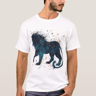 Camiseta Leão Celestial – Ilustração da Constelação Mítica