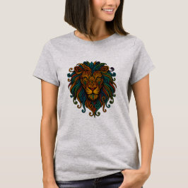 Camiseta Leão Colorido