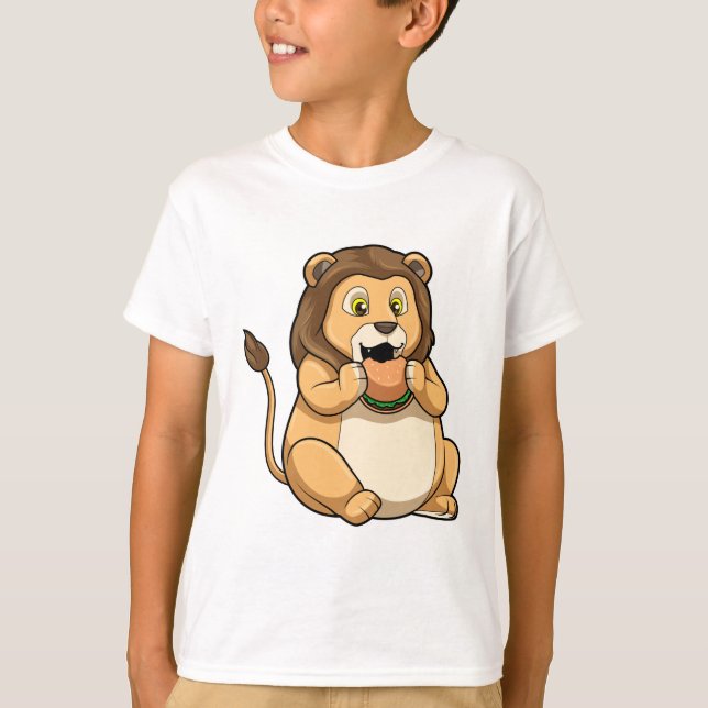 Camiseta Leão com Burger (Frente)
