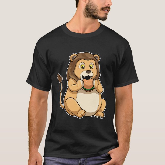 Camiseta Leão com Burger (Frente)