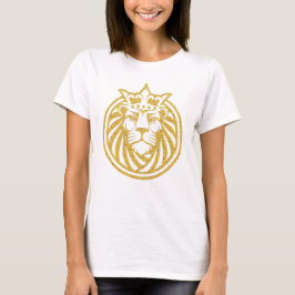 Camiseta Leão com Coroa - Estilo Dourado 4