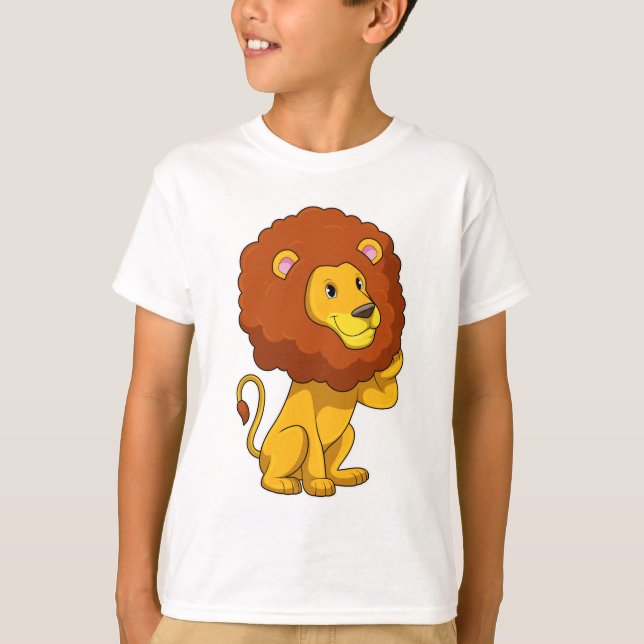 Camiseta Leão com Curls (Frente)