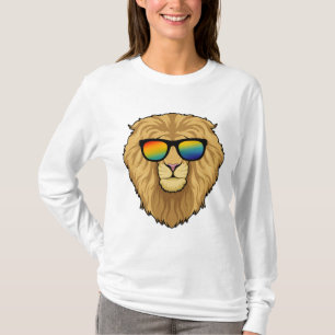 Camiseta Leão com óculos de sol