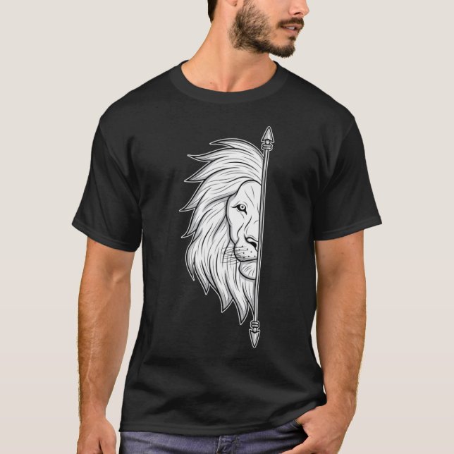Camiseta Leão com Parceiro de Seta em Casais Casados (Frente)