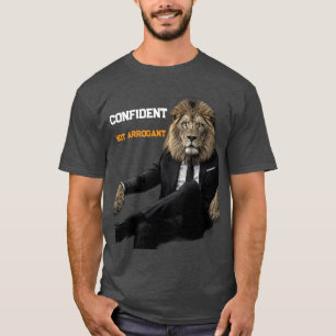 Camiseta Leão Confiante de Terno