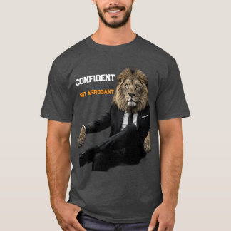 Camiseta Leão Confiante de Terno