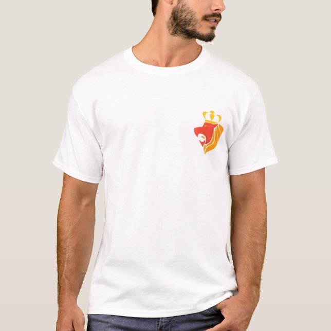 Camiseta Leão coroado reggae de Rasta (Frente)