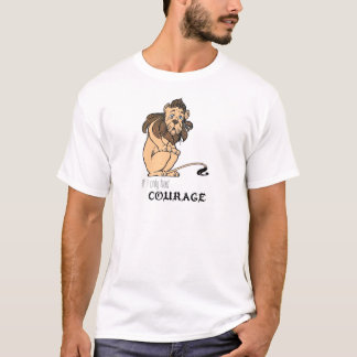 Camiseta Leão Cowardly: "Se eu tive somente a coragem "