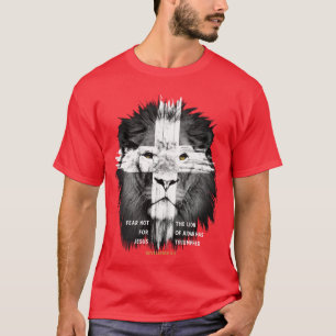 Camiseta Leão Cruz Jesus Cristão Senhor Deus Crent