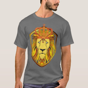 Camiseta Leão da Coroa do Rei Animal