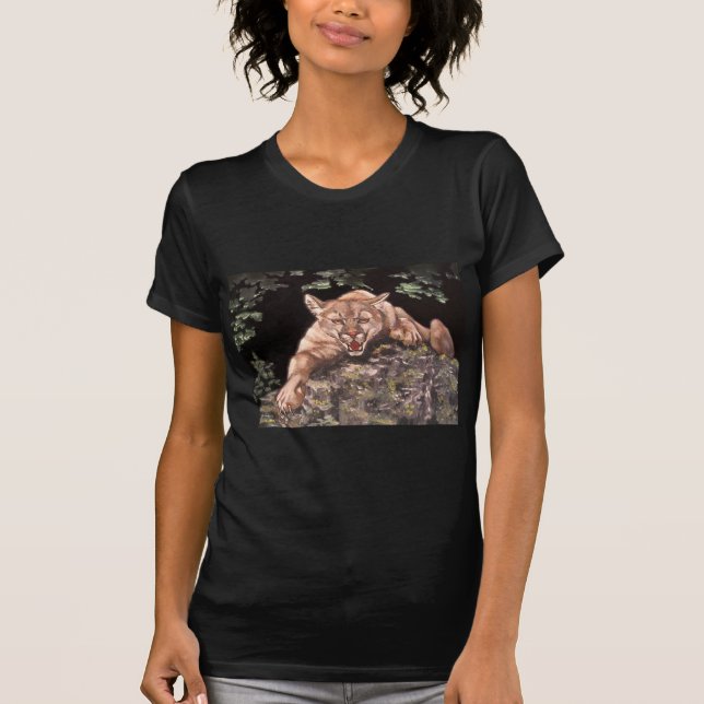 Camiseta Leão-da-montanha Americano (Frente)