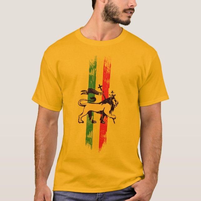 Camiseta Leão da reggae (Frente)
