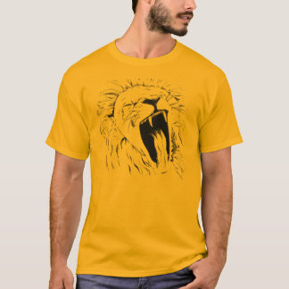 Camiseta Leão de bocejo
