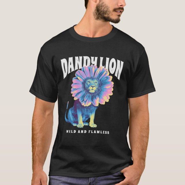 Camiseta Leão de Dandy selvagem e sem falhas (Frente)